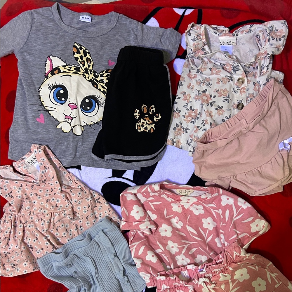 Nicole Miller,Jessica Simpson,and SHEIN bundle of four complete outfits